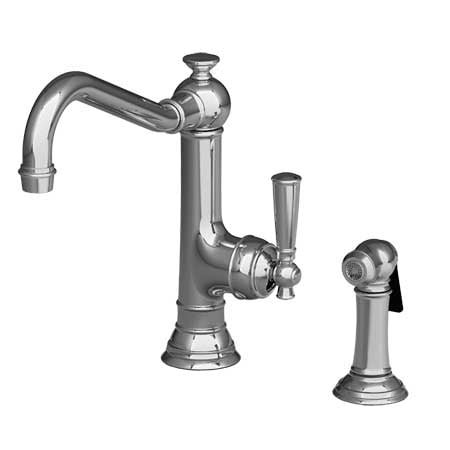 Newport Brass Single Handle Kitchen Faucet With Side Spray in Polished Nickel 2470-5313-15